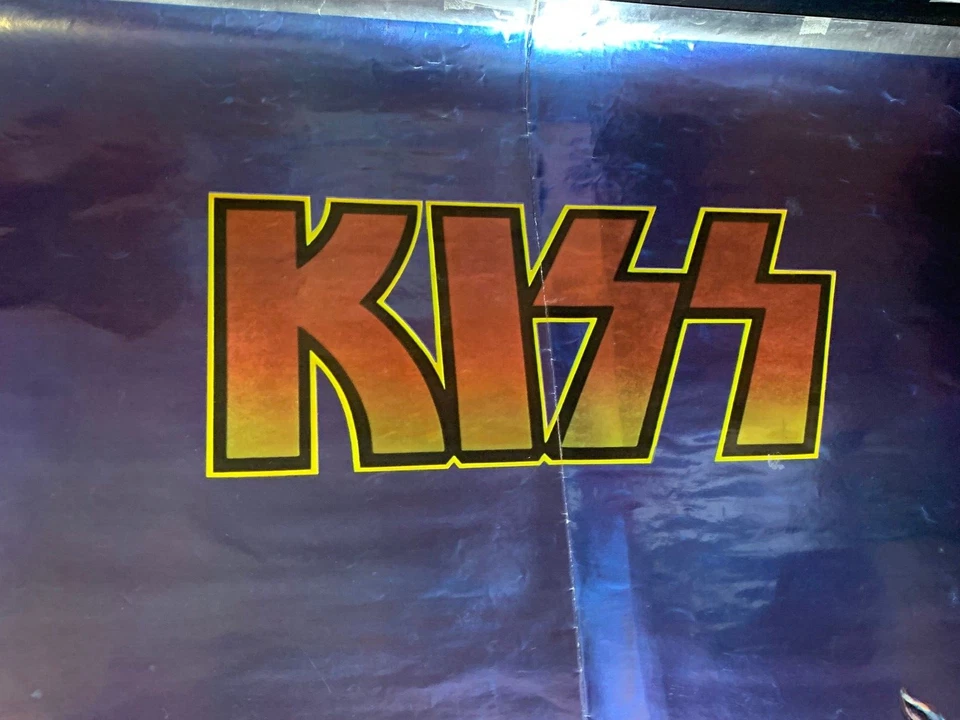 KISS VINTAGE 1977 DESTROYER FOIL ACE PETER GENE PAUL AUCOIN MGT POSTER -NICE! - Image 3 of 4