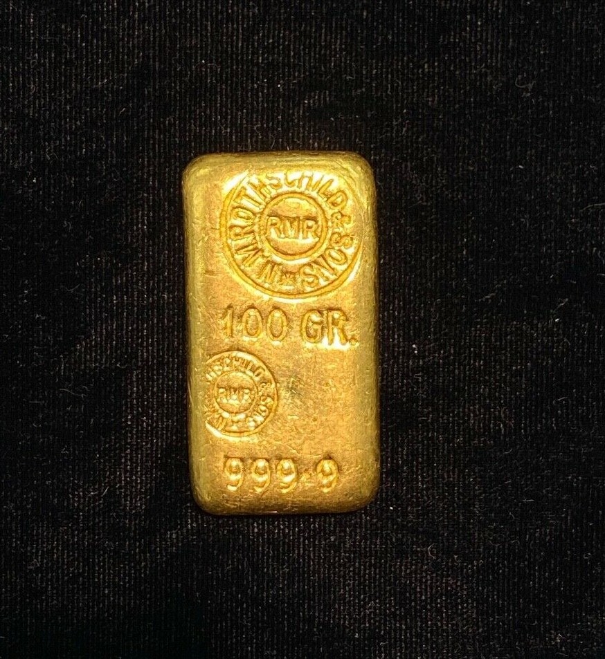 RARE Rothschild 100 Grams Gold Bar eBay