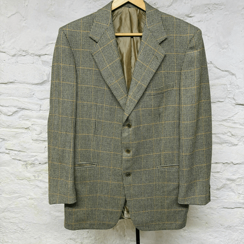 Manteau De Sport Brioni Taille 42R - Laine Noire - Italie - Excellent état Vintage