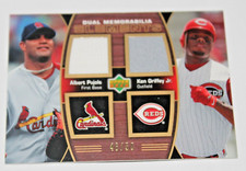 ALBERT PUJOLS KEN GRIFFEY JR 2007 ELEMENTS BASEBALL DUAL MEMORABILIA 46/50