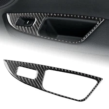 Rear Window Lift Switch Panel Cover For Hyundai Veloster 12-17 Real Carbon Fiber