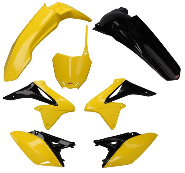 Rtech Plastikkit Passt An Suzuki Rmz 250 10-18 Gelb/Schwarz-image