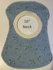 Bib 16" Neck Pull Over Head T-Shirt Special Needs Drool Cotton Polyester