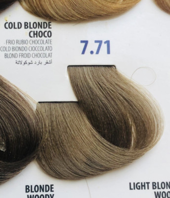 Mirna Permanent Hair Coloring Color Cream Cold Blonde Choco 7.71 NEW 3.4oz Italy