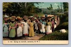 Jamaican Women Carrying Food on Head for Market ~ Antique Occupation Postcard