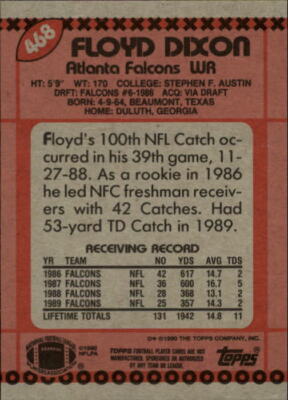 1990 Topps #468 Floyd Dixon - NM | eBay
