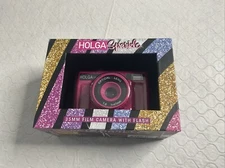 Holga 135FC Hot Pink Sparkle Film Camera 35mm Flash Nostalgic Valentine’s Day