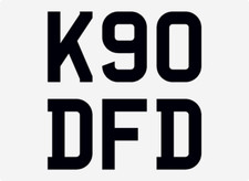 TWISTED 90 DEFENDER REG NUMBER PLATE K90 DFD MUD XS K9 LANDY DEF LAND ROVER JEEP
