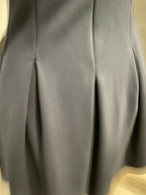 Robe Maje Marine Et Noire Taille S (T34/36) - Style Marin Trapèze, En Coton/polyester, Très Bon état