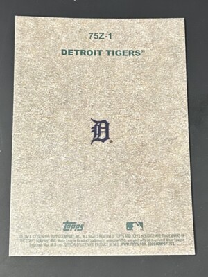 虎75 DETROIT TIGERS 2024 Topps Heritage #75Z-1 1975 Topps Zoo's Who