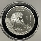 2022 Year Of The Tiger Chinese Collector Coin 1 Troy Oz .999 Fine Silver Rounds