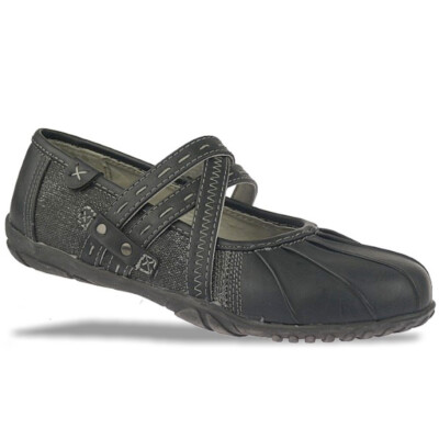 INDIGO Ballerina Spangenschuhe schwarz NEU Gr.33-39
