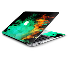 Skin Wrap for Macbook Air 11 Inch, Orange Green Smoke