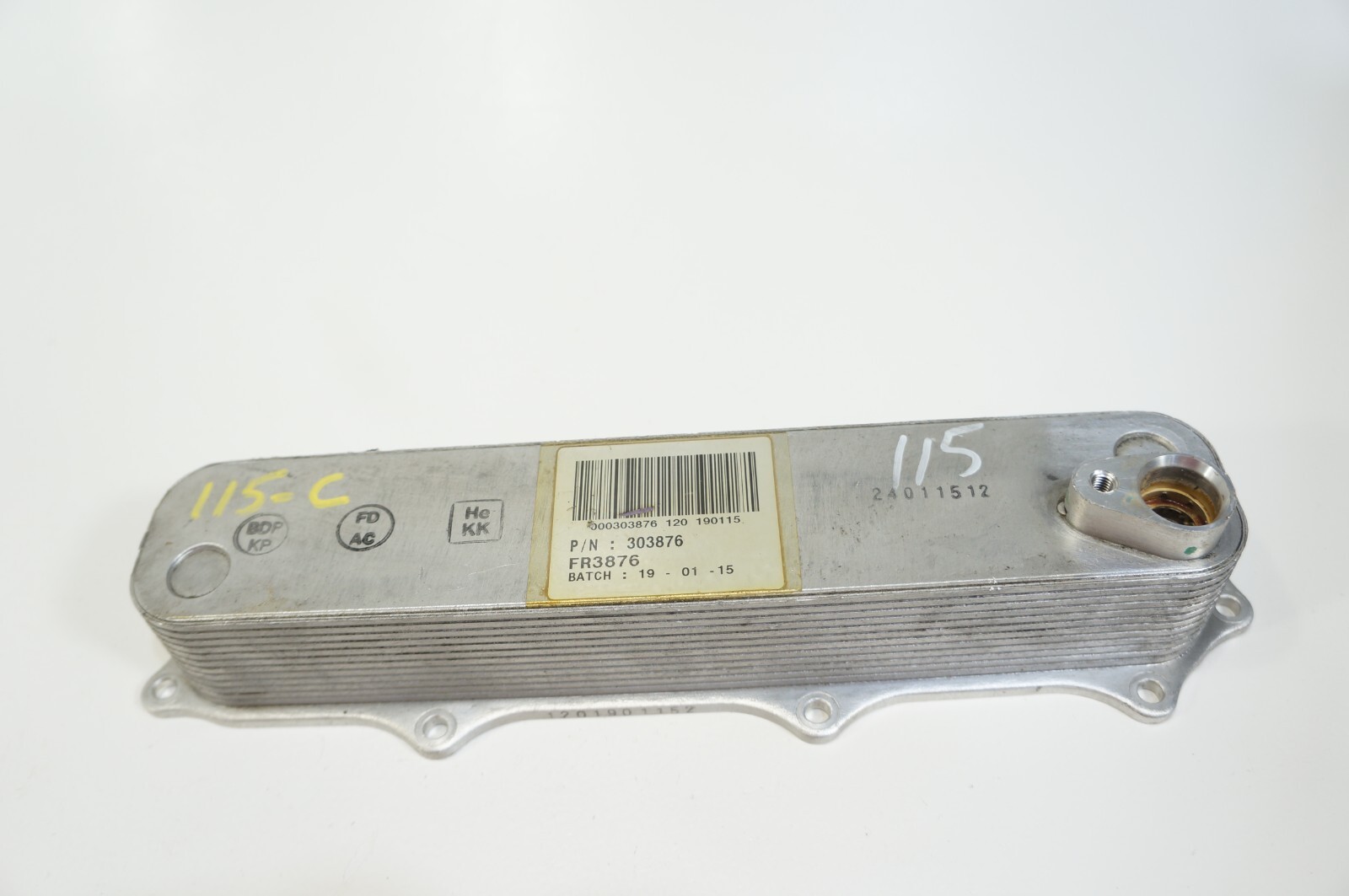 2014-2019 MASERATI GHIBLI 3.0L V6 M157 ENGINE OIL COOLER HEAT EXCHANGER OEM
