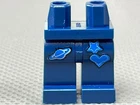LEGO Minifigure Hips & Legs Dark Blue with Ringed Planet, Star, & Heart (x1)