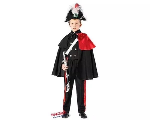 Child Carabinieri High Uniform Carnival Costume art.51163-various sizes