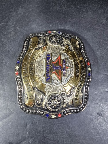 2008 Gist Solid Bronze Oklahoma Wrangler Division Qualifier Belt Buckle - Picture 2 of 12