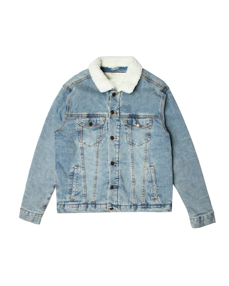 全新 Taylor SWIFT 1989(泰勒版)干净蓝色牛仔夹克 Sherpa L — 第 2/3 张图片