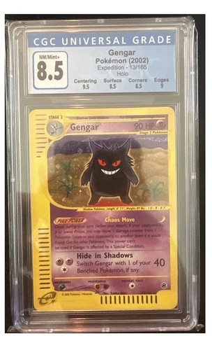 CGC 8.5 Gengar 2002 Expedition 13/165 Holo Pokemon Card
