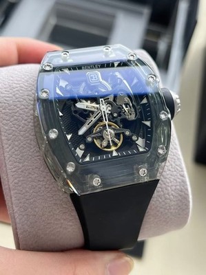 Bentley The Lumina BL-70-10 Black Automatic Mechanical Watch with Crystal Case