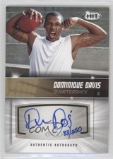 2012 SAGE Hit Auto Gold 83/250 Dominique Davis #A24 Auto u0h