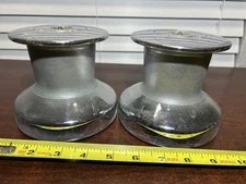 (2) / Pair of Barlow 23-26 Chrome Plated Sailboat Winches