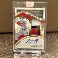 2023 Panini Immaculate Collection- Robert Hassell Auto /99 Prospect Patch #9