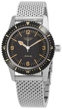 Image of Longines Heritage Skin Diver Automatic Steel Black Dial Mens Watch L2.822.4.56.6
