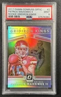 PATRICK MAHOMES II PSA 9 2017 DONRUSS OPTIC #2 ROOKIE GRIDIRON KINGS PRIZM RC 84