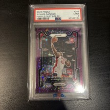 2023 Panini Prizm Purple Fastbreak Adama Sanogo #286 PSA 9 /75
