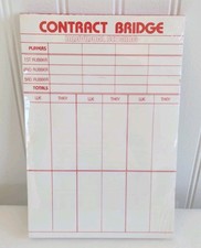 Vintage Contract Bridge Score Pad New In Package