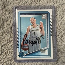 Paige Bueckers 🏀 Display Fan Art Card w/ Sticker Auto Facsimile Rookie Card