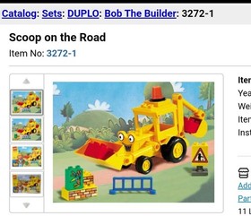 Lego Duplo 3272 Bob The Builder Scoop On The Road Retired VTG 2001