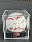 Autographed Baseball Dennis "Bose" Biddle Negro League Chicago American Giants