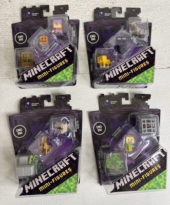 *NEW/SEALED* Lot of 4 MINECRAFT Mini-Figures (2014) - Obsidian Series 4
