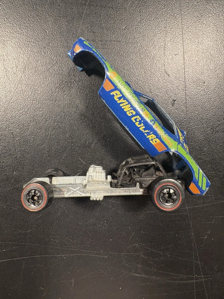 Redline Hot Wheels 1974 Blue Top Eliminator, Flying Colors #7630 Hong Kong Foto 4 de 4