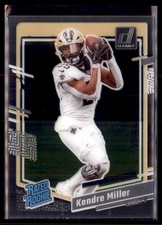 2023 Panini Clearly Donruss Football Kendre Miller Saints 72 Rated Rookie