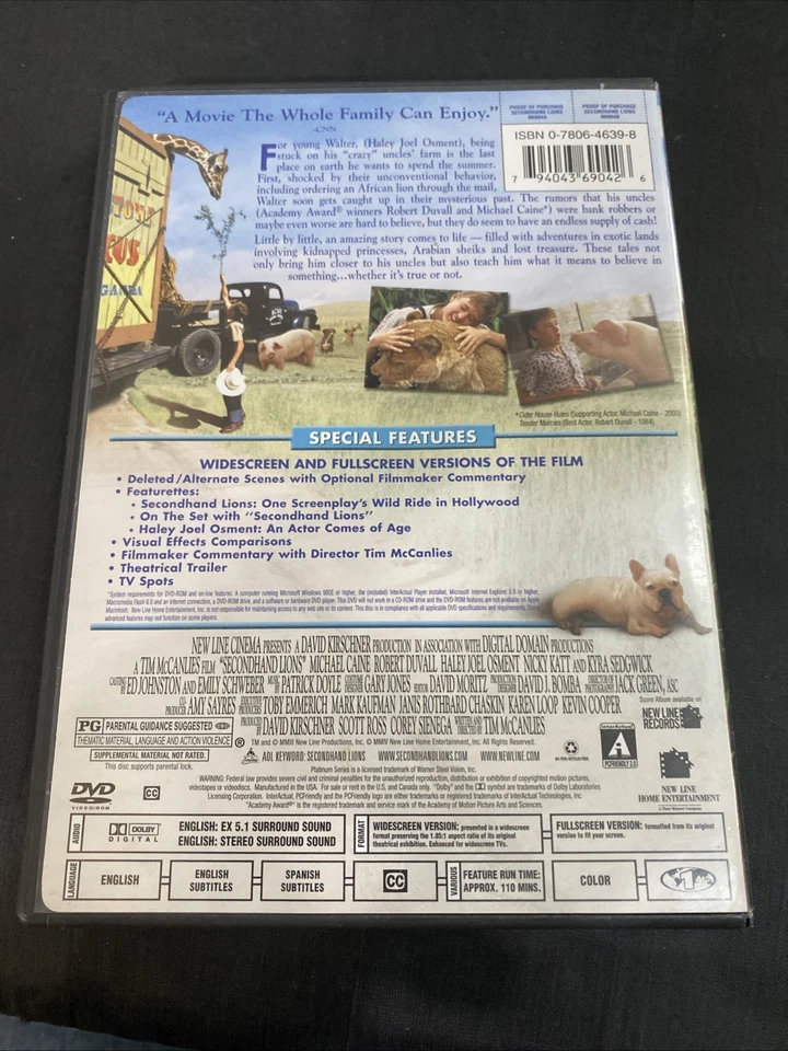 Secondhand Lions DVD Foto 4 de 4