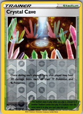 Crystal Cave 144/203 Uncommon Evolving Skies Pokemon Reverse Holo Near Mint