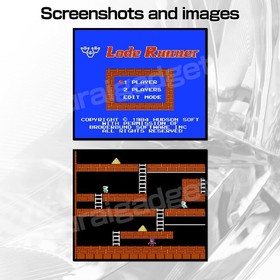 Lode Runner & Championship Lode Runner Nintendo Famicom / FC [Japan NES] HUDSON