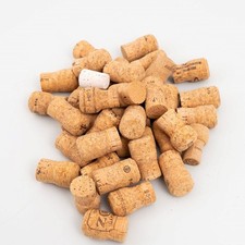 Lote de 38 corchos naturales de champán artesanías limpias
