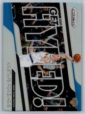 2018-19 Panini Prizm #3 Kristaps Porzingis Get Hyped! Silver