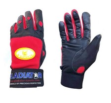 XS Red BASEBALL Gloves Leather Spandex Extra Small Men  s Small Women's Classic