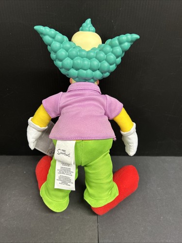 The Simpsons Krusty The Clown Collectible Plush Doll Jakks Pacific 11" - Picture 4 of 6