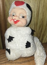 Rushton Valentine s Day White Skunk Cat Rubber Face Plush Vintage