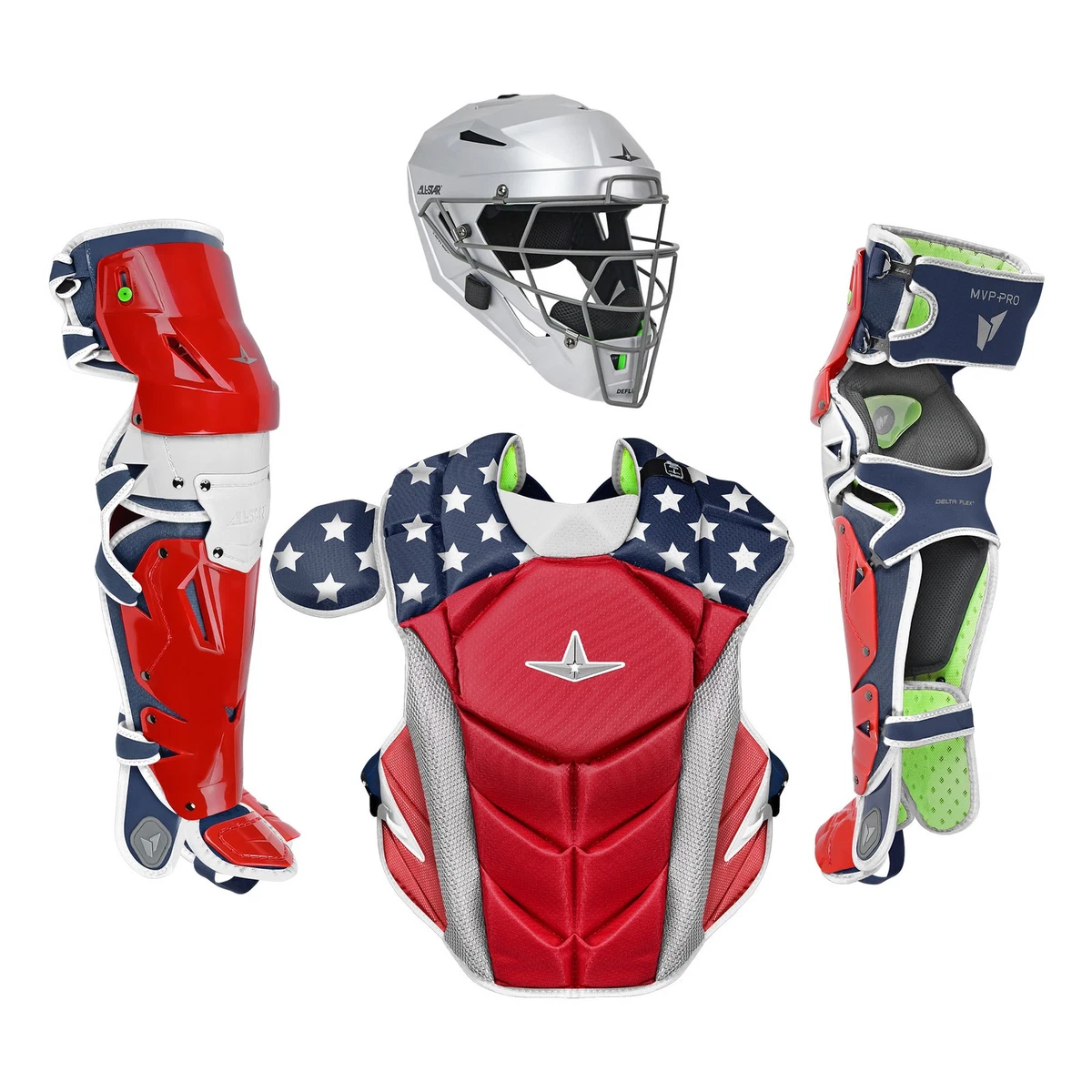 All-Star System Baseball Catcher's Helmet 6 1/4 - 7 MVP2310 C