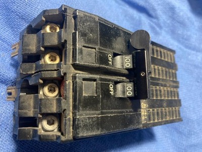 TANDEM 4 POLE SQUARE D QO 100 AMP CIRCUIT BREAKER 240 VOLT PLUG IN-ON LIKE QO