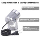 AplusChoice 12" Big Disco Ball Light and Motor 6RPM Rotator & Spotlight Black — photo 5