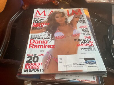 MAXIM MAGAZINE AUGUST 2010, DANIA RAMIREZ, 100 HOTTEST GIRLS, VERY GOOD PLUS