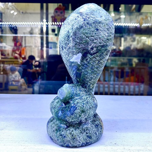 1.86LB Natural water grass stone quartz crystal products hand carved spiritual - 第 9/16 張圖片